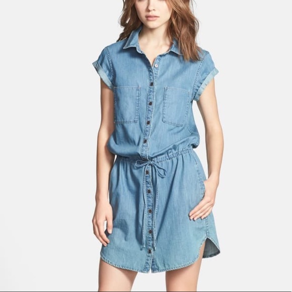 PAIGE Dresses & Skirts - PAIGE Mila Shirt Dress in Flyer Denim Chambray